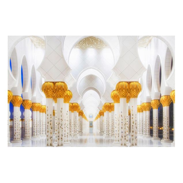 Contemporary art prints Mosque In Gold