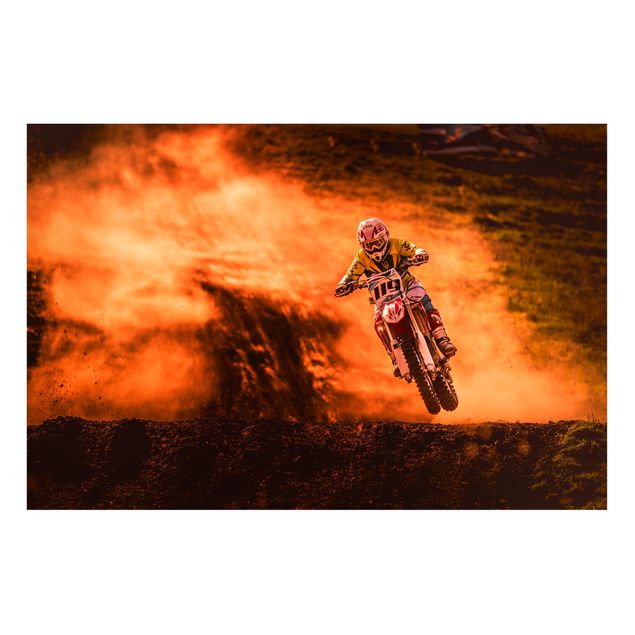 Landscape canvas prints Motocross In The Dust