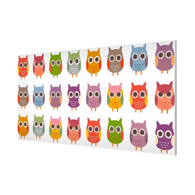 Animal canvas No.EK147 Owl Parade Set II
