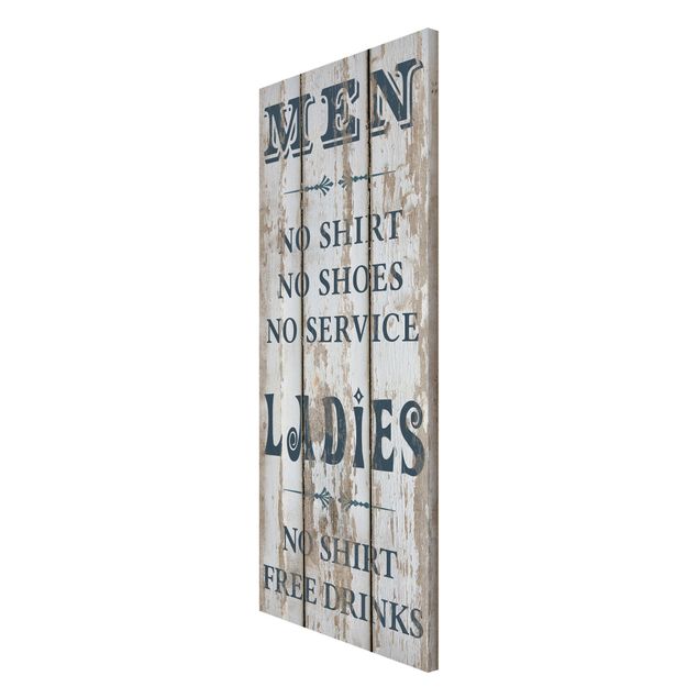 Magnet boards wood No.RS181 Men and Ladies