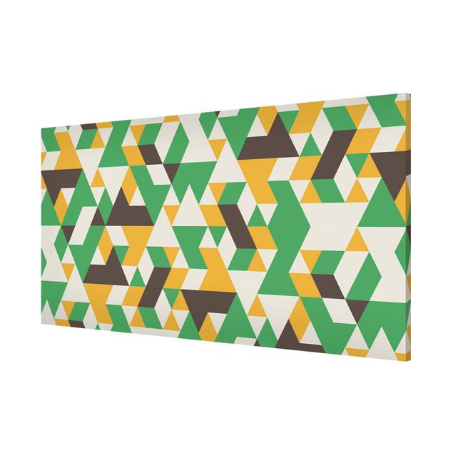 Prints patterns No.RY34 Green Triangles