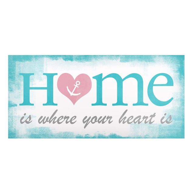 Magnet boards sayings & quotes No.YK33 Home Is Where Your Heart Is