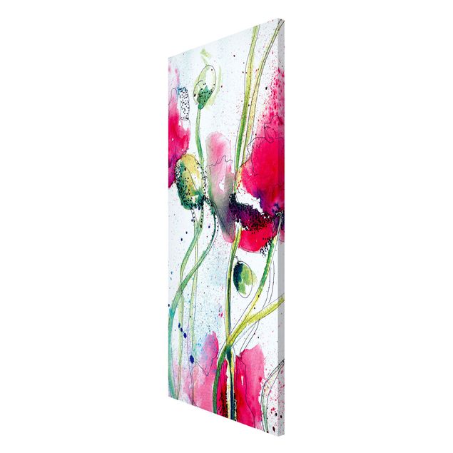 Magnet boards flower Painted Poppies