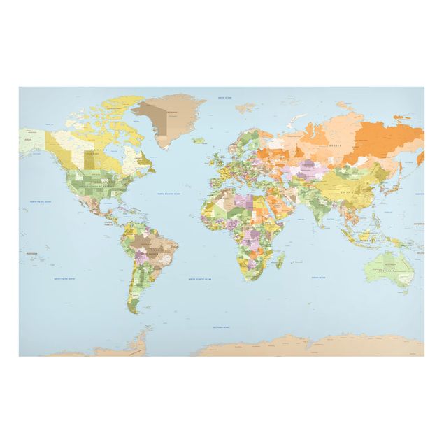 Magnet boards maps Political World Map