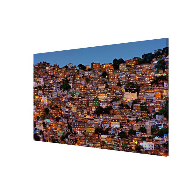 Skyline wall art Rio De Janeiro Favela Sunset