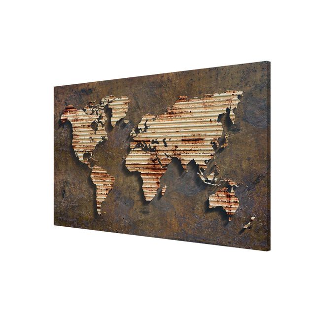 Printable world map Rust World Map