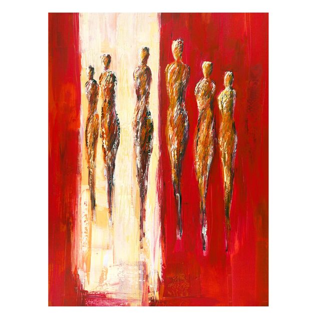 Canvas art Petra Schüßler - Six Figures In Red