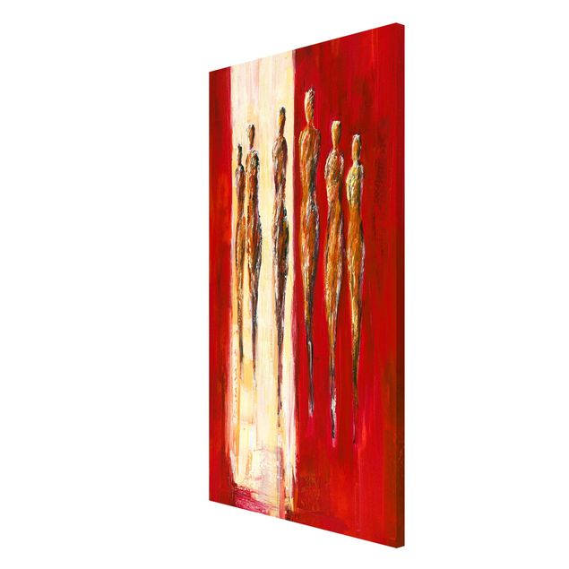 Abstract art prints Petra Schüßler - Six Figures In Red