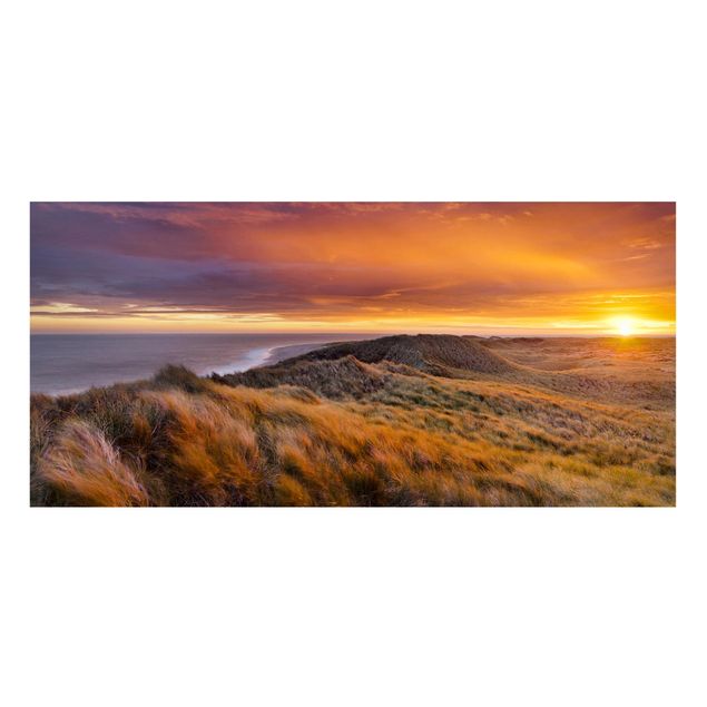 Landscape canvas prints Sunrise On The Beach On Sylt