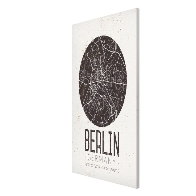 Magnet boards sayings & quotes City Map Berlin - Retro
