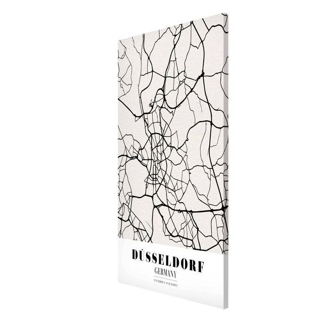 Magnet boards sayings & quotes Dusseldorf City Map - Classic