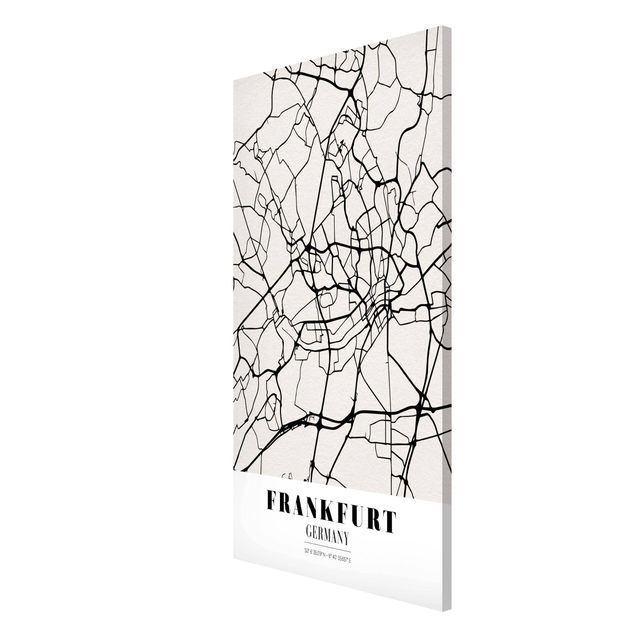 Magnet boards sayings & quotes Frankfurt City City Map - Classical