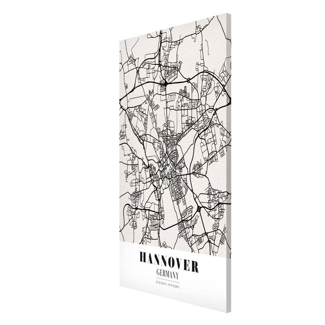 Magnet boards sayings & quotes Hannover City Map - Classic