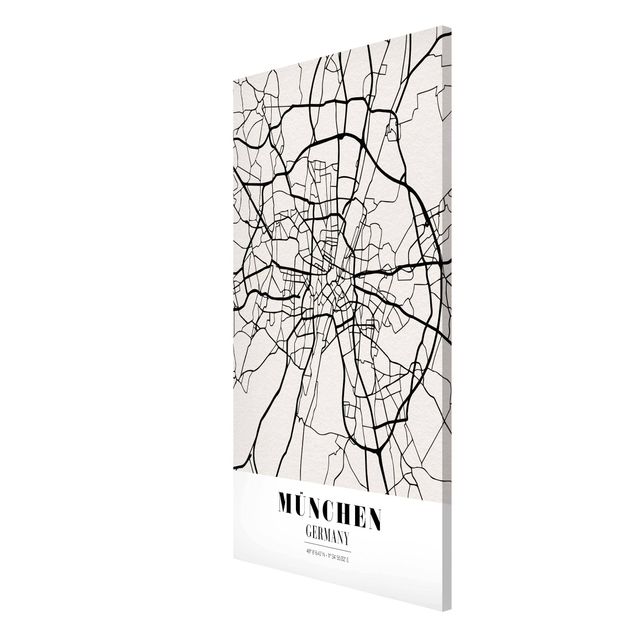 Magnet boards sayings & quotes Munich City Map - Classic