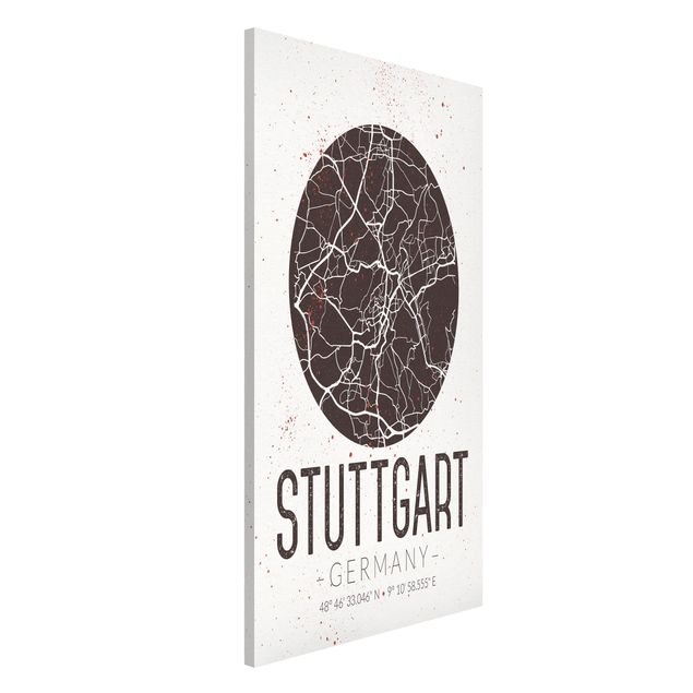 Kitchen Stuttgart City Map - Retro
