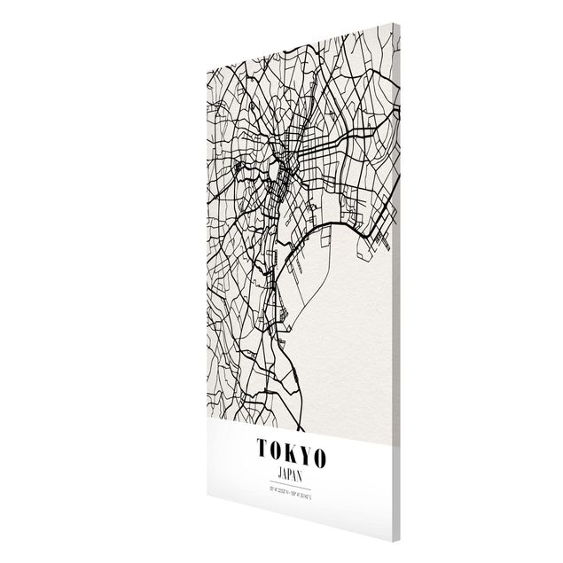 Magnet boards maps Tokyo City Map - Classic