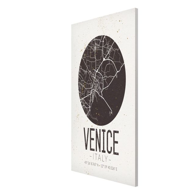 Magnet boards sayings & quotes Venice City Map - Retro