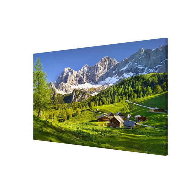 Mountain art prints Styria Alpine Meadow