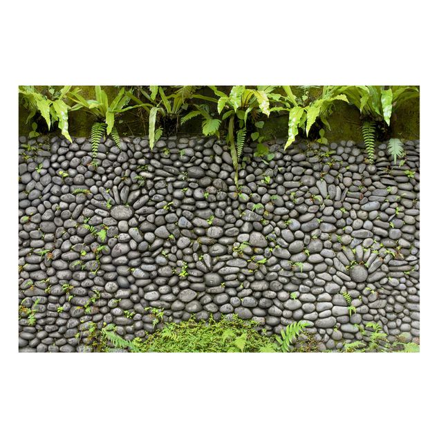 3D wall art Stone Wall With Plants