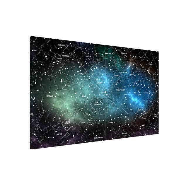 Kids room decor Stellar Constellation Map Galactic Nebula