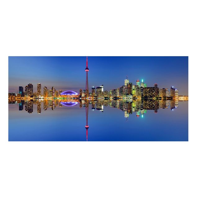 Contemporary art prints Toronto City Skyline Before Lake Ontario