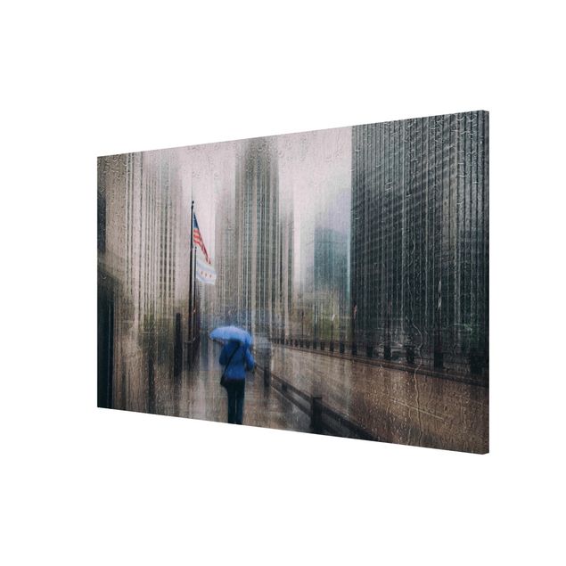 Contemporary art prints Rainy Chicago