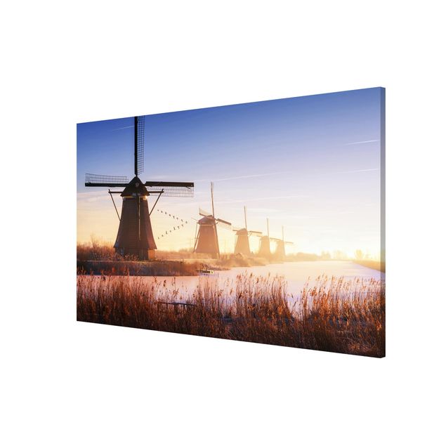 Nature art prints Windmills Of Kinderdijk