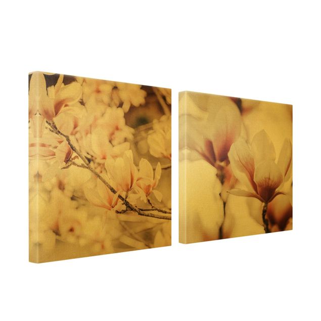Wall art prints Magnolia Flower Set