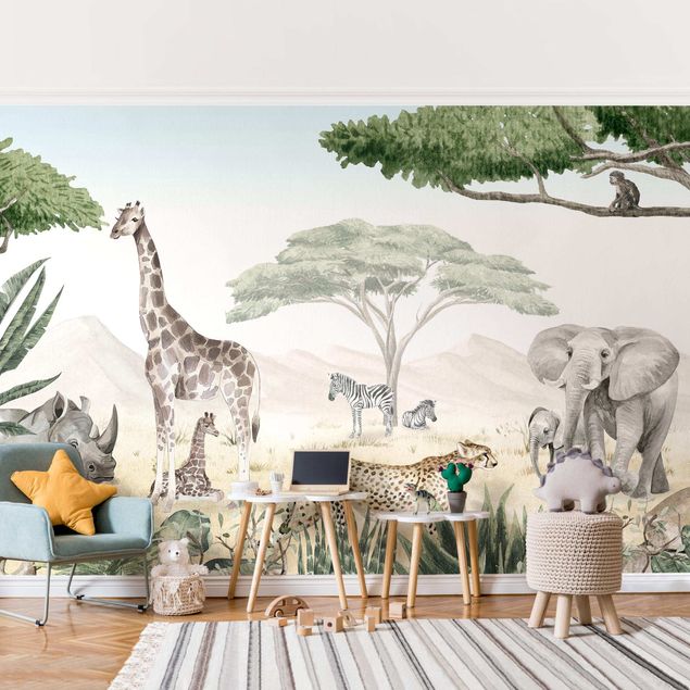 Wallpapers giraffe Majestic animal world of the savannah