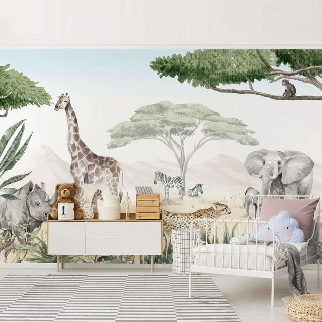 Wallpapers elefant Majestic animal world of the savannah