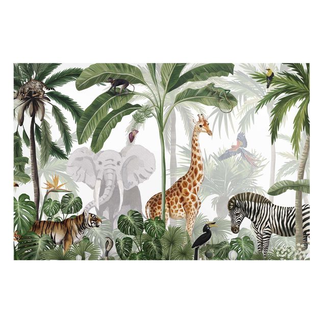 Nursery decoration Majestic animal world in the jungle