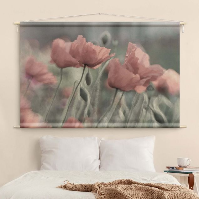 modern tapestry Picturesque Poppy