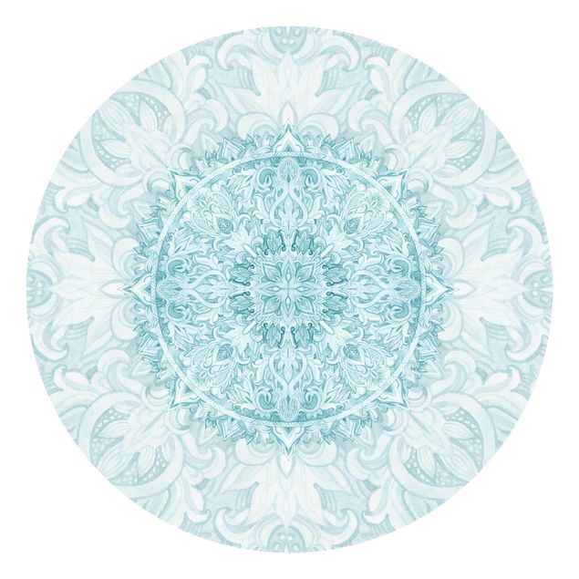 Wallpapers patterns Mandala Watercolour Ornament Turquoise