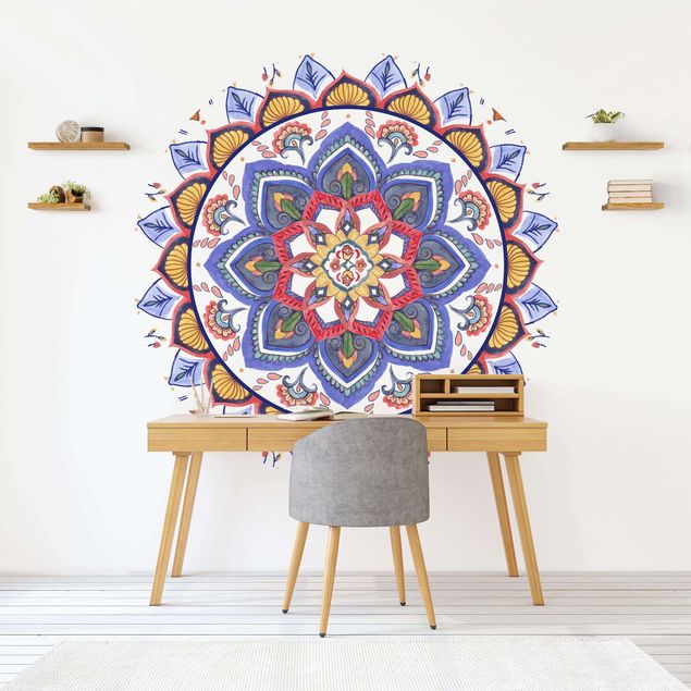 Modern wallpaper designs Mandala Meditation Chakra