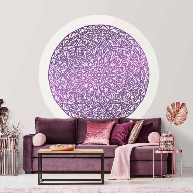 Kitchen Mandala Ornament In Purple