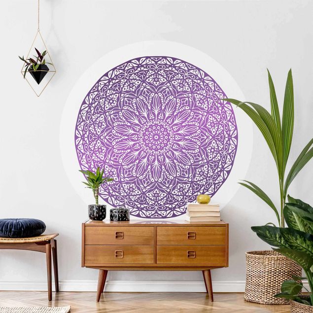 Wallpapers ornaments Mandala Ornament In Purple