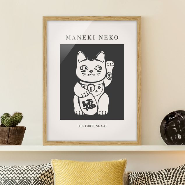 Cat prints Maneki Neko - The lucky cat