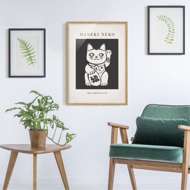 Animal wall art Maneki Neko - The lucky cat
