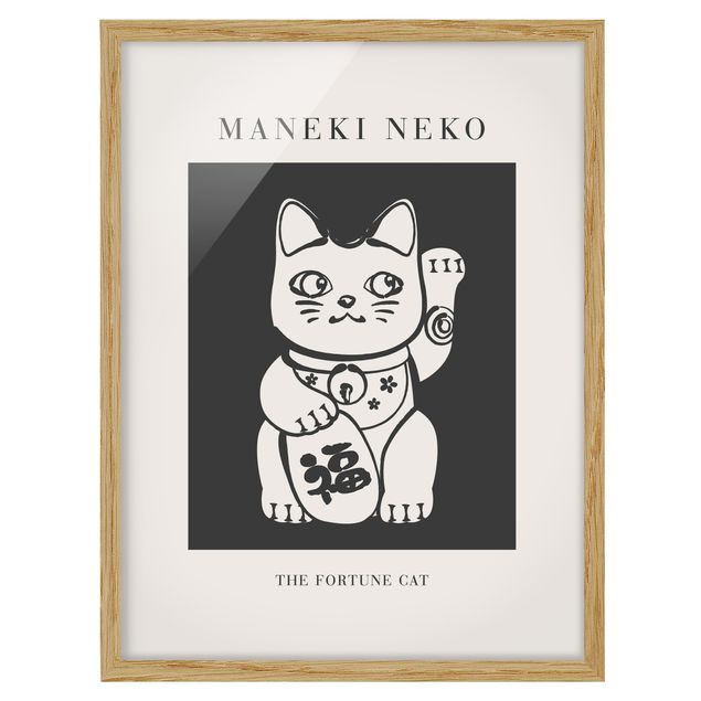 Framed quotes Maneki Neko - The lucky cat