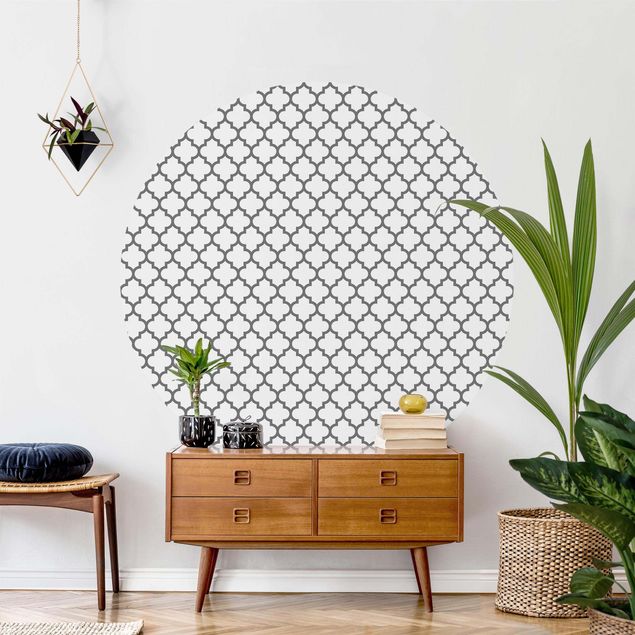 Wallpapers ornaments Moroccan Pattern With Ornaments Grey