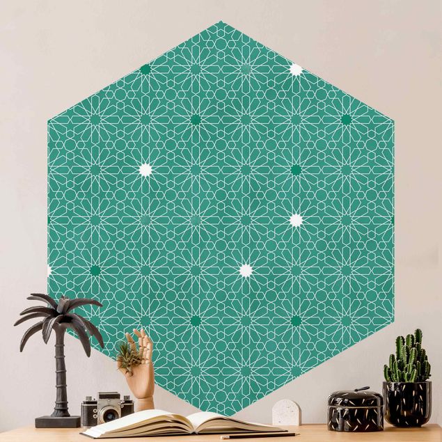 Wallpapers geometric Moroccan Stars Pattern
