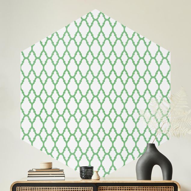 Kitchen Moroccan Honeycomb Line Pattern
