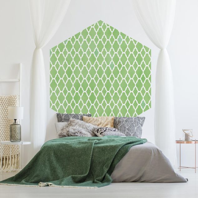 Wallpapers modern Moroccan Honeycomb Pattern