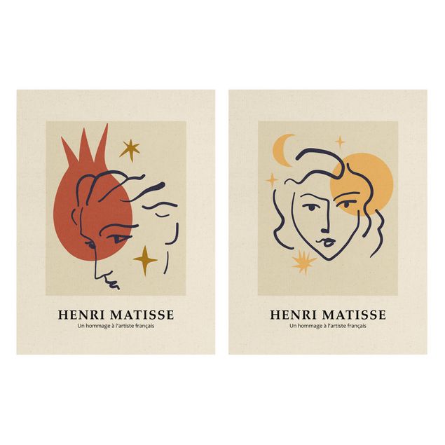 Prints Matisse Homage - Faces