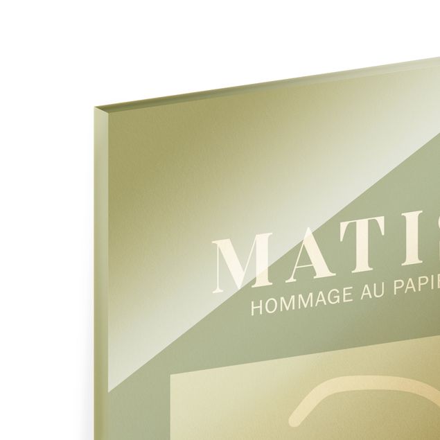 Glas Magnettafel Matisse Interpretation - Face And Stars