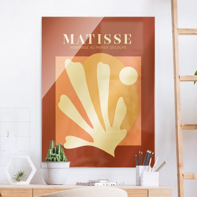 Abstract art prints Matisse Interpretation - Combination Red
