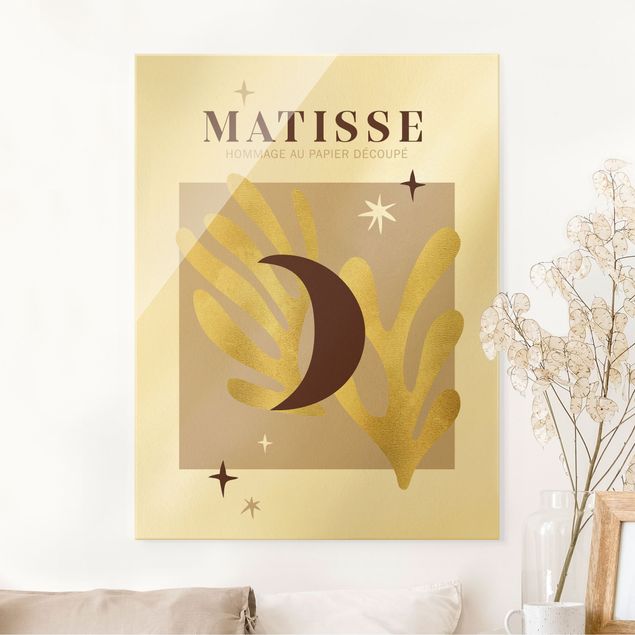 Prints abstract Matisse Interpretation - Moon And Stars