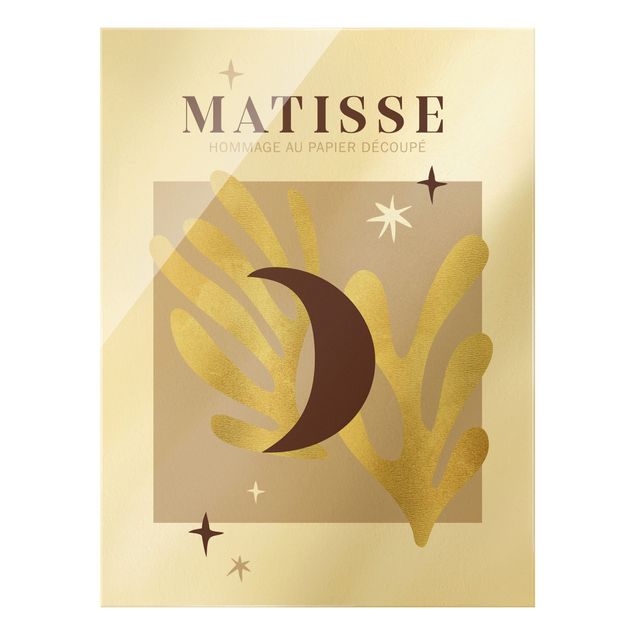 Glas Magnettafel Matisse Interpretation - Moon And Stars