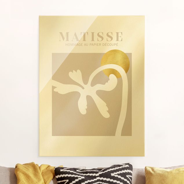 Abstract art prints Matisse Interpretation - Palm Tree And Sun