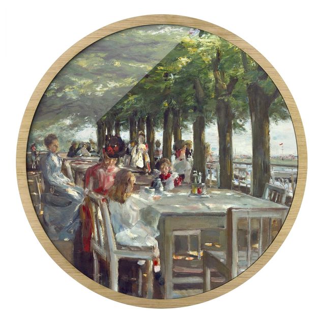 Prints abstract Max Liebermann - The Restaurant Terrace Jacob